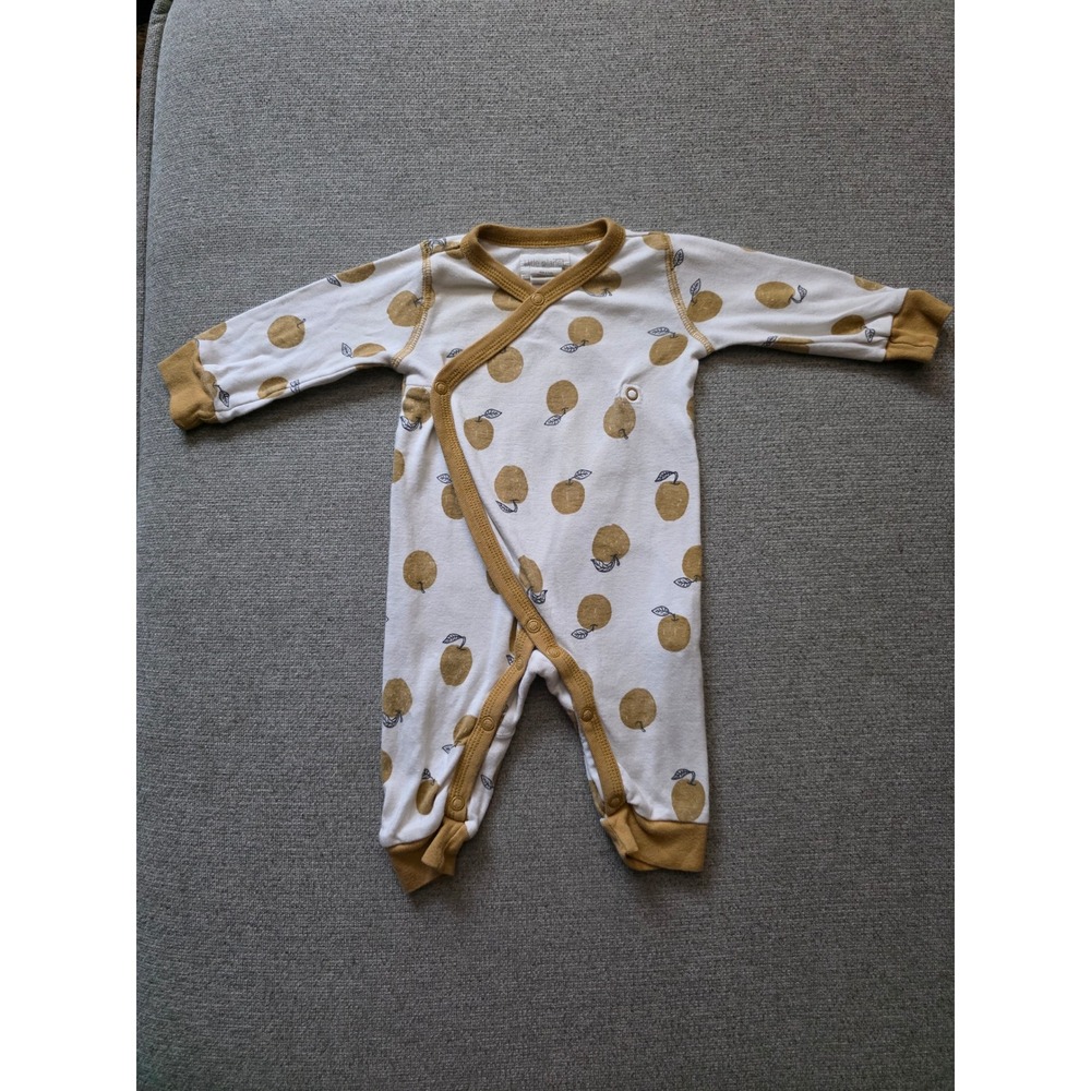 Little Planet by Carters Organic Cotton Apple Print Kimono Sleep‎ Play Romper 3M